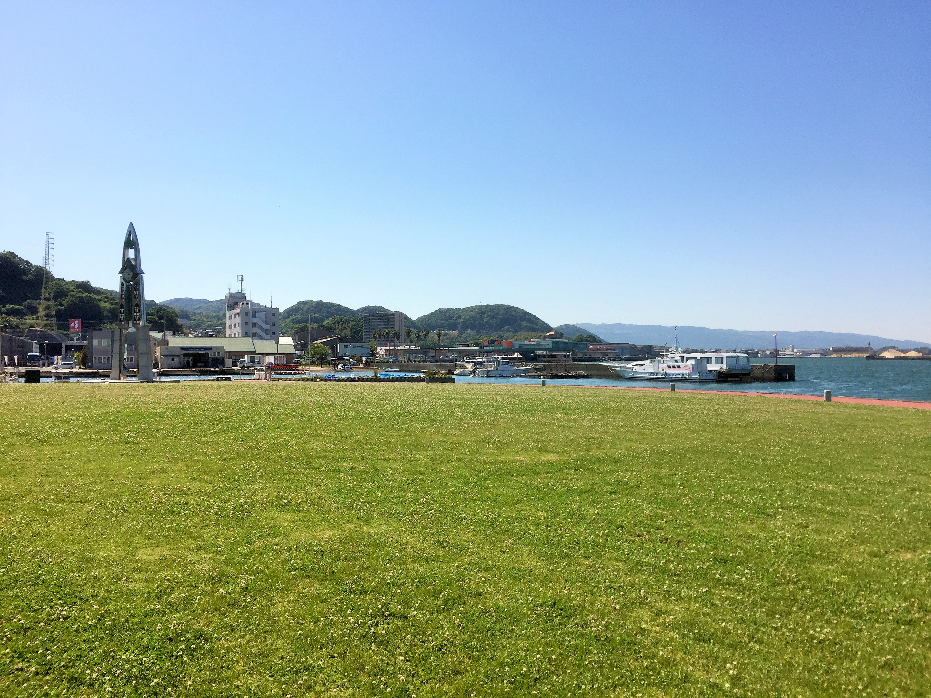 時津ウォーターフロント公園の駐車場は無料 芝生広場は幼児にもおすすめ 長崎ページ